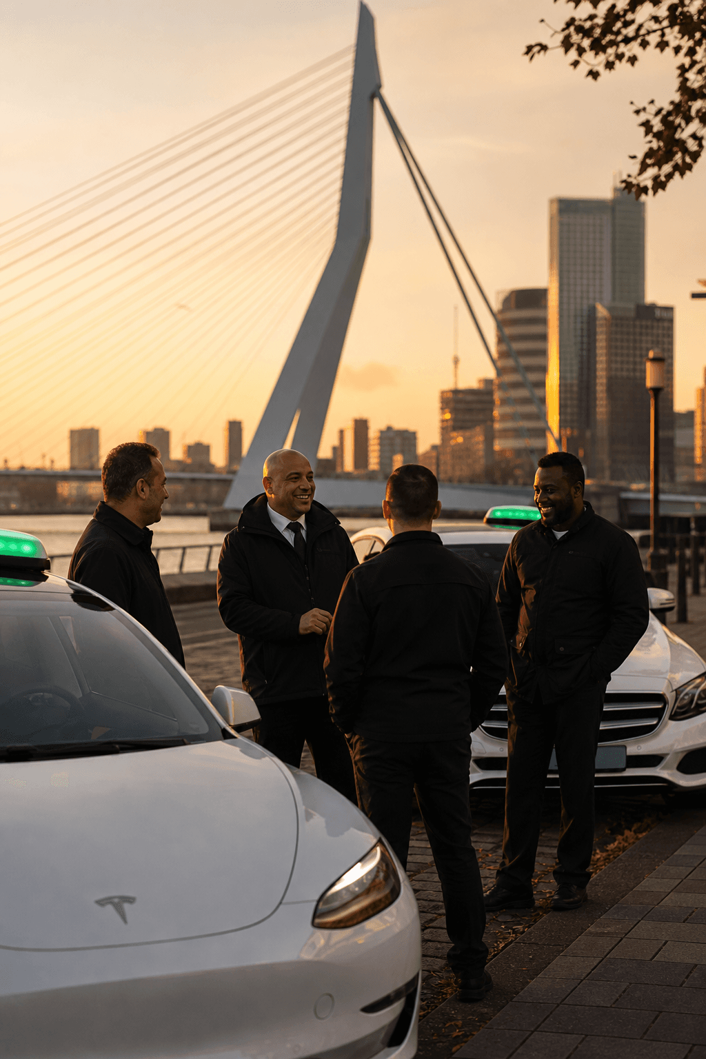 Nederlandse taxichauffeurs bij elkaar in Rotterdam — een community-platform gebouwd vanuit de bestuurdersstoel.