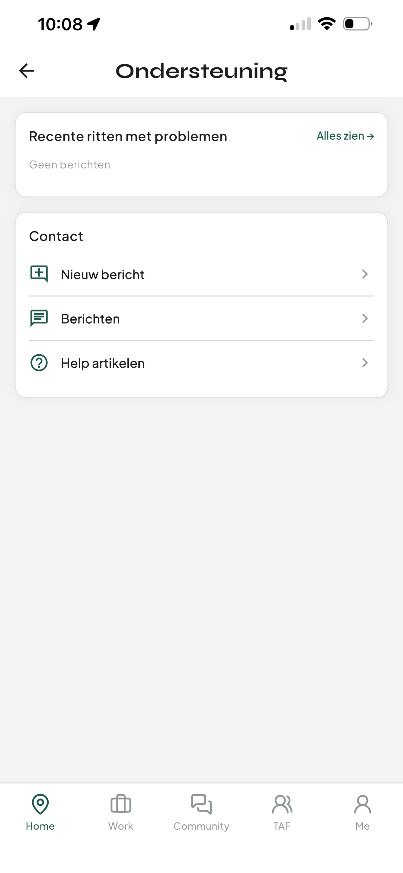 HeyCaby chauffeur app — support